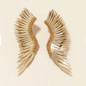 METALLIC MADELINE EARRINGS GOLD